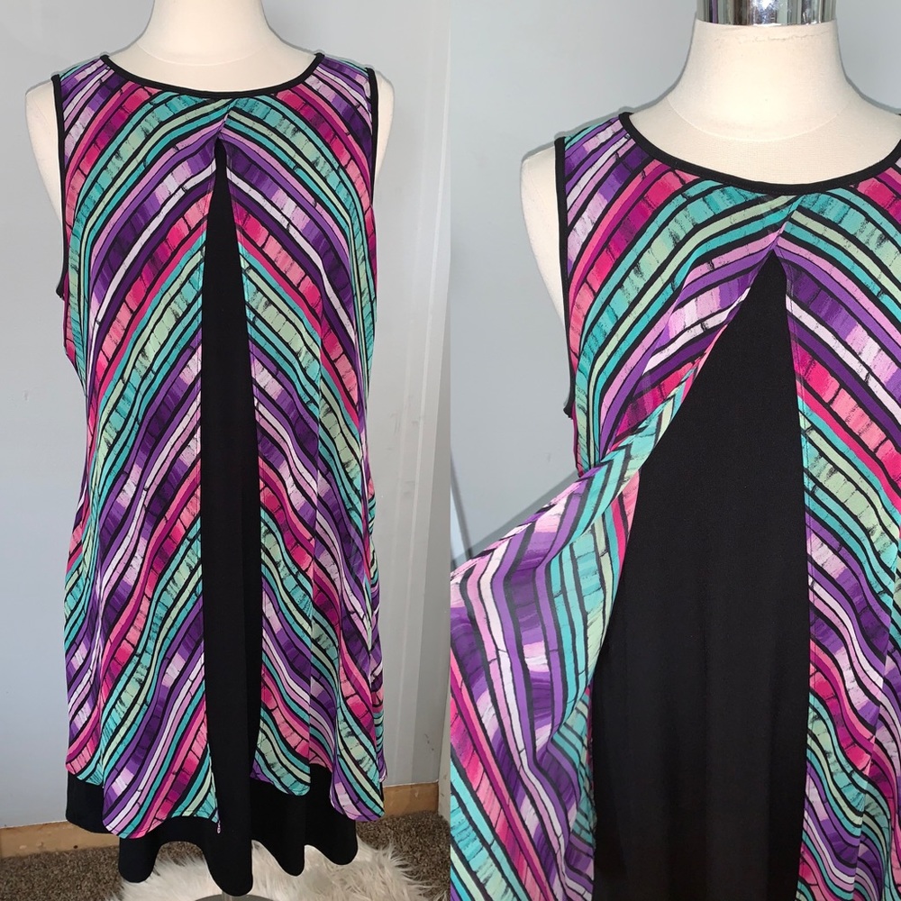 Women’s Size 18 dress Flowy Colorful A Line RMLL